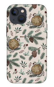 Winter Branches, Berries and Pine Cones - Phone Case