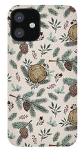 Load image into Gallery viewer, Winter Branches, Berries and Pine Cones - Phone Case