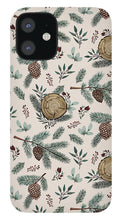 Load image into Gallery viewer, Winter Branches, Berries and Pine Cones - Phone Case