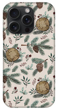 Load image into Gallery viewer, Winter Branches, Berries and Pine Cones - Phone Case