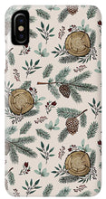 Load image into Gallery viewer, Winter Branches, Berries and Pine Cones - Phone Case