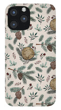 Load image into Gallery viewer, Winter Branches, Berries and Pine Cones - Phone Case