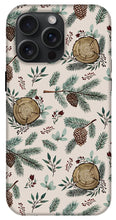 Load image into Gallery viewer, Winter Branches, Berries and Pine Cones - Phone Case
