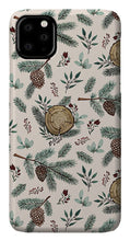 Load image into Gallery viewer, Winter Branches, Berries and Pine Cones - Phone Case