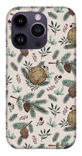 Load image into Gallery viewer, Winter Branches, Berries and Pine Cones - Phone Case