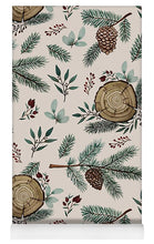 Load image into Gallery viewer, Winter Branches, Berries and Pine Cones - Yoga Mat