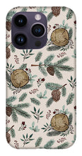 Load image into Gallery viewer, Winter Branches, Berries and Pine Cones - Phone Case
