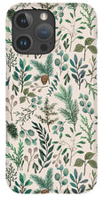 Load image into Gallery viewer, Winter Eucalyptus and Berry Pattern - Phone Case