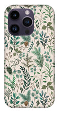 Load image into Gallery viewer, Winter Eucalyptus and Berry Pattern - Phone Case