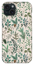Load image into Gallery viewer, Winter Eucalyptus and Berry Pattern - Phone Case