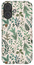 Load image into Gallery viewer, Winter Eucalyptus and Berry Pattern - Phone Case