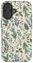 Load image into Gallery viewer, Winter Eucalyptus and Berry Pattern - Phone Case
