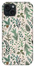 Load image into Gallery viewer, Winter Eucalyptus and Berry Pattern - Phone Case
