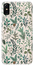 Load image into Gallery viewer, Winter Eucalyptus and Berry Pattern - Phone Case
