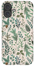 Load image into Gallery viewer, Winter Eucalyptus and Berry Pattern - Phone Case
