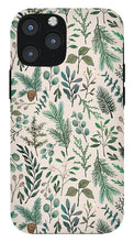Load image into Gallery viewer, Winter Eucalyptus and Berry Pattern - Phone Case