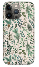 Load image into Gallery viewer, Winter Eucalyptus and Berry Pattern - Phone Case