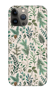 Winter Eucalyptus and Berry Pattern - Phone Case