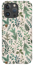 Load image into Gallery viewer, Winter Eucalyptus and Berry Pattern - Phone Case