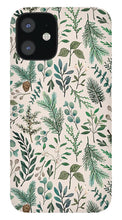 Load image into Gallery viewer, Winter Eucalyptus and Berry Pattern - Phone Case