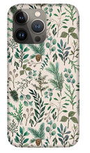 Load image into Gallery viewer, Winter Eucalyptus and Berry Pattern - Phone Case