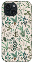 Load image into Gallery viewer, Winter Eucalyptus and Berry Pattern - Phone Case