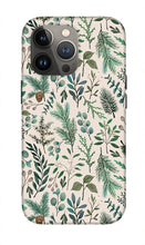 Load image into Gallery viewer, Winter Eucalyptus and Berry Pattern - Phone Case