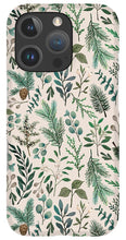 Load image into Gallery viewer, Winter Eucalyptus and Berry Pattern - Phone Case
