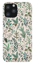 Load image into Gallery viewer, Winter Eucalyptus and Berry Pattern - Phone Case