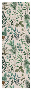 Winter Eucalyptus and Berry Pattern - Yoga Mat