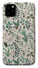 Load image into Gallery viewer, Winter Eucalyptus and Berry Pattern - Phone Case