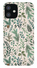 Load image into Gallery viewer, Winter Eucalyptus and Berry Pattern - Phone Case