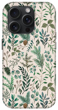 Load image into Gallery viewer, Winter Eucalyptus and Berry Pattern - Phone Case