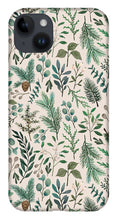Load image into Gallery viewer, Winter Eucalyptus and Berry Pattern - Phone Case