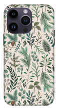 Load image into Gallery viewer, Winter Eucalyptus and Berry Pattern - Phone Case