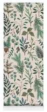 Load image into Gallery viewer, Winter Eucalyptus and Berry Pattern - Yoga Mat
