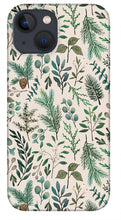Load image into Gallery viewer, Winter Eucalyptus and Berry Pattern - Phone Case