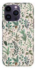 Load image into Gallery viewer, Winter Eucalyptus and Berry Pattern - Phone Case