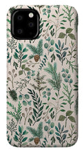 Load image into Gallery viewer, Winter Eucalyptus and Berry Pattern - Phone Case