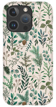 Load image into Gallery viewer, Winter Eucalyptus and Berry Pattern - Phone Case