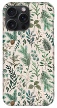 Load image into Gallery viewer, Winter Eucalyptus and Berry Pattern - Phone Case