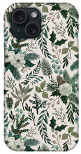 Load image into Gallery viewer, Winter Floral Pattern - Phone Case