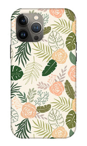 Yellow and Green Tropical Floral Patten - Phone Case