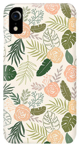 Yellow and Green Tropical Floral Patten - Phone Case