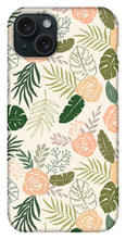 Load image into Gallery viewer, Yellow and Green Tropical Floral Patten - Phone Case