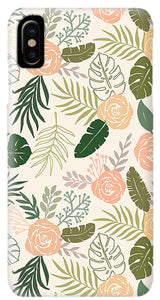 Yellow and Green Tropical Floral Patten - Phone Case