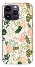 Load image into Gallery viewer, Yellow and Green Tropical Floral Patten - Phone Case