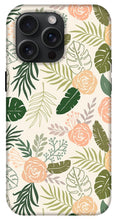 Load image into Gallery viewer, Yellow and Green Tropical Floral Patten - Phone Case