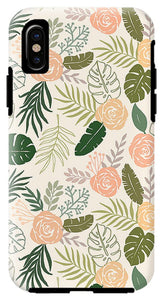 Yellow and Green Tropical Floral Patten - Phone Case