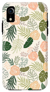 Yellow and Green Tropical Floral Patten - Phone Case